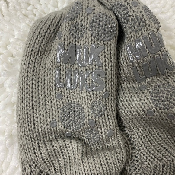 NWT MUK LUKS Sherpa Lined Socks, S/M - Picture 3 of 6